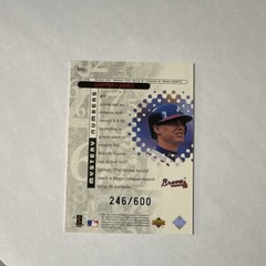 Upper Deck Black Diamond Mystery Numbers Chipper Jones M6 Braves Serial #246/600
