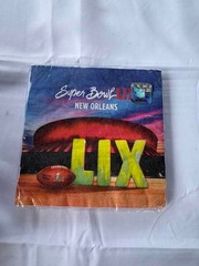 Super Bowl LIX New Orleans Large Dinner Napkins 16 Pack 12.75″ NFL Party 2 Ply