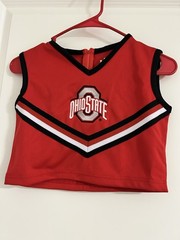 Ohio State Buckeyes Girls Youth-Two-Piece Cheer Set-Size YXS