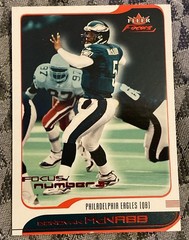2001 Fleer Focus Numbers #5 Donovan McNabb #5 /330 Philadelphia Eagles