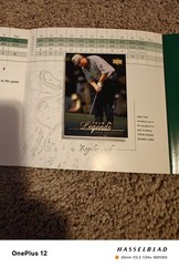2001 UD Golf Promo, Woods Rookie, Nicklaus, Palmer, Player with CARDS In Folder!
