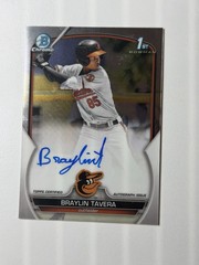 2023 Bowman – Chrome Prospect Autographs Braylin Tavera #CPA-BT (AU, RC)