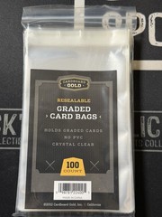 Graded Card Bags CBG Pack of 100 Ultra Resealable Sleeves