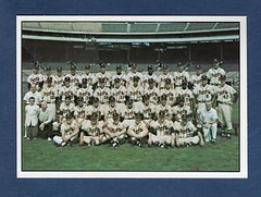 1957 MILWAUKEE BRAVES World Champion team card (1979 TCMA) 5″ x 3-1/2″ size