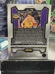 2023-24 PRIZM AUSTIN REAVES RED SPARKLE PRIZM #76 LA LAKERS