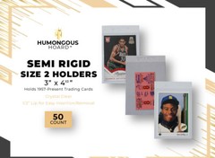 (2000) Humongous Hoard Semi Rigid Size 2 Standard Size Cards 3 x 4 1/2″ – Case
