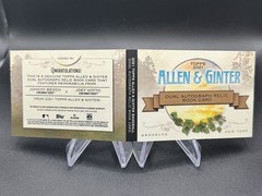 2021 Topps Allen & Ginter Joey Votto Johnny Bench Dual Auto Relic Booklet 9/10