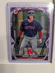 2023 Bowman Prospects Roman Anthony Purple Pattern /199 (RC) #BP-71