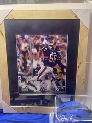 Lawrence Taylor Fan Pack! 🗽 Signed Mini Helmet Jersey And Framed 8×10 Photo