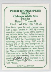 1978 TCMA The 1960’s I Green Back Pete Ward #1978-0120 0y59