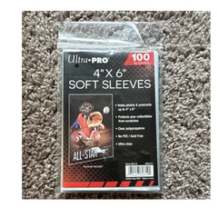 Ultra PRO 4×6 Soft Sleeves 100 Polypropylene Clear Acid-Free No PVC Ultra Clear