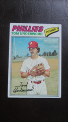Three Topps Tom Underwood Baseball Cards – See Below