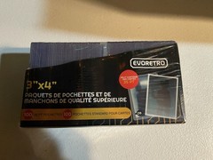 Evoretro 3″ x 4″ Toploader & Card Sleeve Bundle – Clear ,200 Count