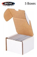 5 BCW 200 Ct Cardboard Card Boxes Sports / Game Deck Storage Coin Slab Shipping