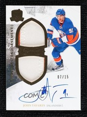 2010-11 Upper Deck The Cup Emblems of Endorsement 7/15 John Tavares #EE-JT lb9