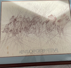 Kentucky Derby”Preakness”1983 By Guillaume Azoulay Signed Framed