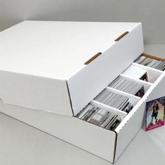 Lot of 10 BCW Cardboard Full Lid 5000 Count Trading Card 5-Row Storage Boxes