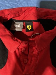 Puma Scuderia Ferrari F1 2023 Team Polo Shirt Men’s Size M Red Black Motorsport