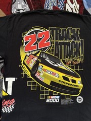 Vintage Ward Burton Cat Racing Nascar Shirt Graphic Print AOP #22 Bill Davis XL