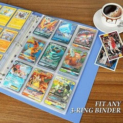 Trading Card Album Binder Protector Pages Sleeves 18 Pocket X 30 Sheets Baseball