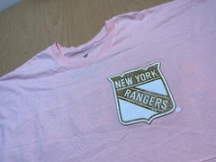 NEW YORK Rangers Spirit Jersey NEW Hockey NHL Pink 2XL L/S Shirt Sparkles XXL