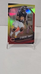 🪵2025 PRIZM D’Andre Swift 🏈 RED & YELLOW PRIZM REFRACTOR NUMBERED 27/44!🪵🪵