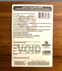 Unused Oakland Raiders Lottery Ticket Scratcher / Las Vegas / Party Supplies