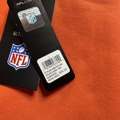 Cincinnati Bengals Throwback Helmet Logo Hoodie Men’s L Orange NFL Ultra NWT