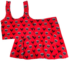 NEW D.C. United MLS Concepts Sport Red Skirt Cropped Tank Outfit Set Women’s M