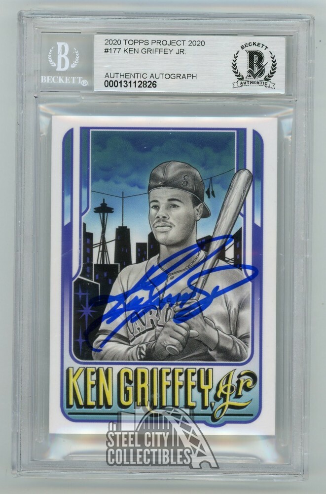 Ken Griffey Jr 2020 Topps Project 2020 Autographed Card #177 – BAS 10