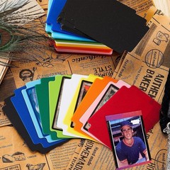 100 Pcs Multicolor Trading Card Dividers – Durable Frosted Plastic Separators