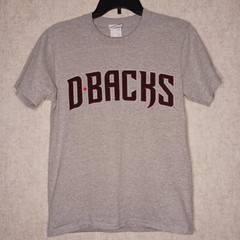 Majestic Arizona Diamondbacks Short Sleeve T Shirt Youth Large Gray MLB New