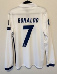Ronaldo Long Sleeve T-Shirt #7 Real Madrid 2016-2017 UEFA