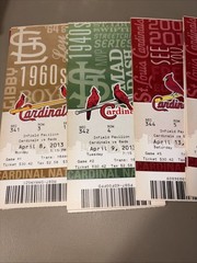 St Louis Cardinals Tickets April 2013 55 Tickets. See Description Various Dates