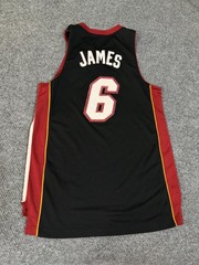 Miami Heat Jersey Mens Medium NBA Basketball LeBron James 6 Length +2 Adidas