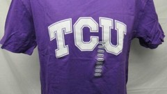 New TCU Horned Frogs Adult Mens Sizes S-L-2XL Purple Shirt $20