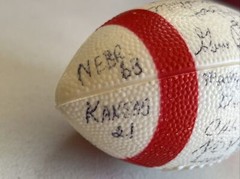 Lot Of University Of Nebraska Sports Items Football & Golf Vintage Unknown Names