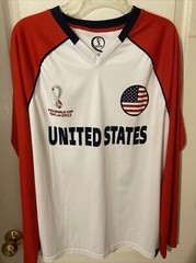 Team USA Soccer FIFA World Cup Qatar 2022 Long Sleeve Classic Jersey Large