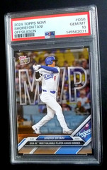 2024 TOPPS NOW OFFSEASON SHOHEI OHTANI #OS6 PSA 10 GEM MINT 2024 NL “MVP”