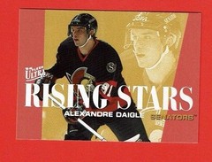 1995-96 Ultra RISING STARS insert # 2 Alexandre Daigle OTTAWA SENATORS