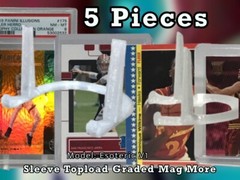 5IN1 Card Holders *READ* Holds PSA SLEEVED MAG TOPLOADER HORIZONTAL (5)