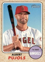 2017 Topps Heritage #413 Albert Pujols SP – Los Angeles Angels
