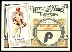 2012 Topps Allen & Ginter What’s in a Name? #WIN50 Mike Schmidt Phillies