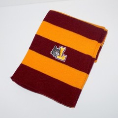 Loyola University Chicago Ramblers Scarf Logofit striped burgundy unisex