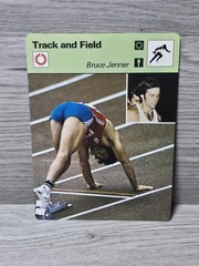 1977 Sportcaster Track and Field Bruce Jenner Card Caitlyn Jenner