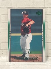 2007 Upper Deck Predictor Green (Rare Parallel) #341 Brandon Backe