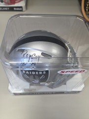 Ray Guy Mini Helmet 2014 Signed