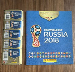 Panini FIFA World Cup Russia 2018 Official Sticker Album + 5 Stickers