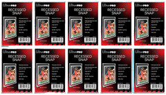 10 Ultra Pro Recessed Snap Standard Size Card Holder Trading Sports Plastic Case