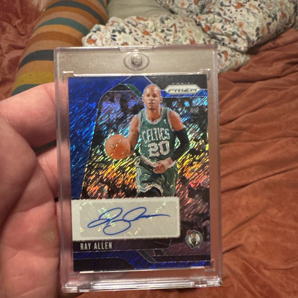 2024-25 Panini Prizm – Signatures Ray Allen #SIG-RYA Blue Wave Prizm (AU)